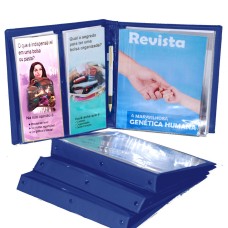 Pasta Revista e Folhetos  para  Personalizar - Publicador Azul