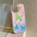 Capa Luxo  Borboletas com glitter  láser para iPhone 13 Pro Max 
