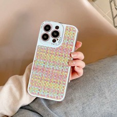 Capa de telefone com design de padrão tecido  compatível com iPhone  iphone 14 PRÓ 