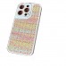 Capa de telefone com design de padrão tecido  compatível com iPhone  iphone 14 PRÓ 